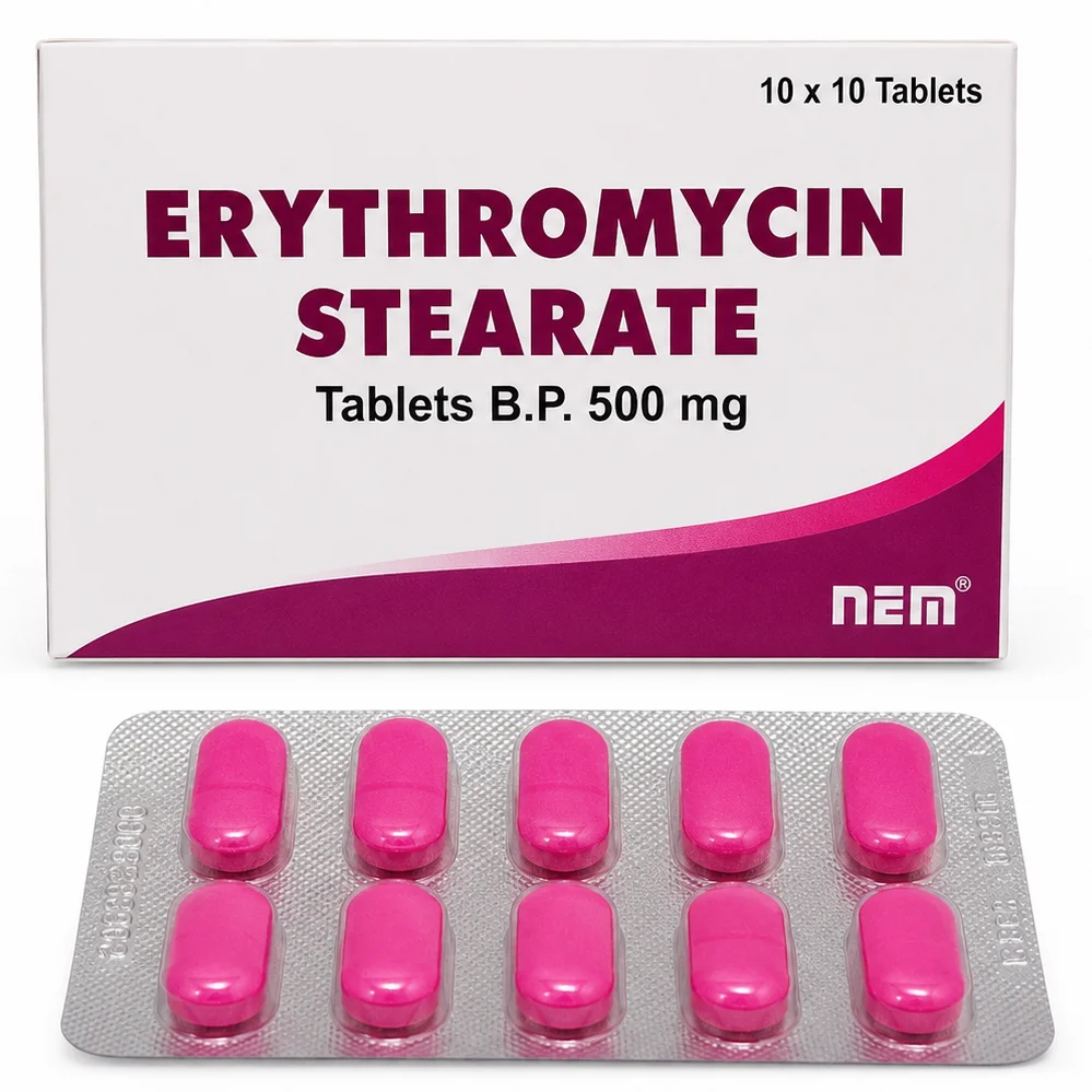 Erythromycin 500 mg Tablets